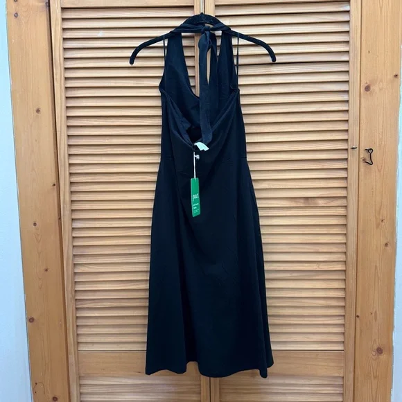 NWT Pact Elegant Black Halter Dress size medium - Picture 7 of 7